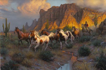  occidental Pintura - américa occidental indiana 72
